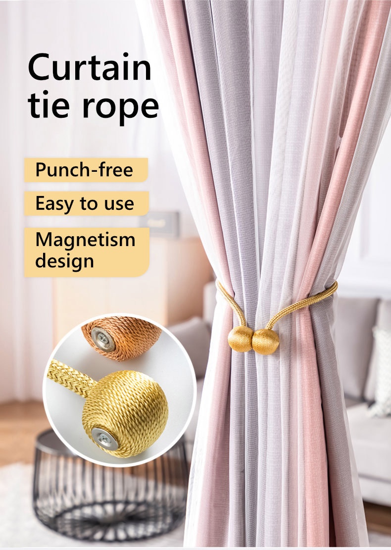 Creative Magnetic Curtain Tie Rope-1